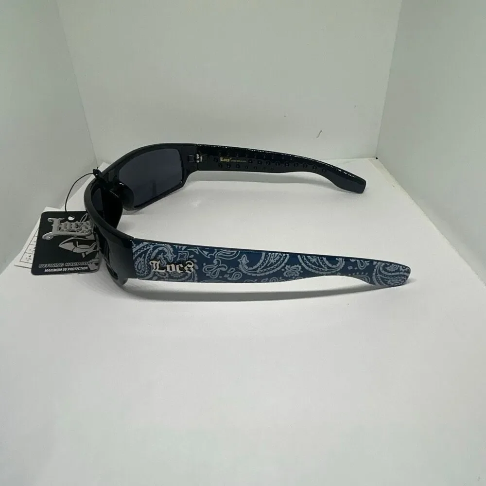 Locs Bandana Design Wraparound Sunglasses UV400 – New